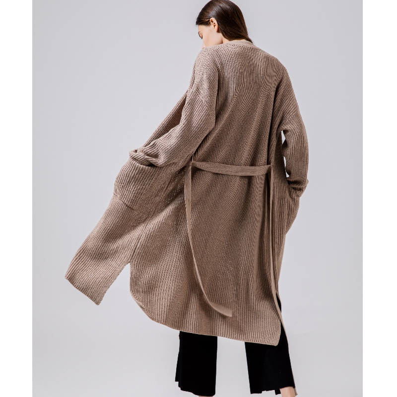 Loose, stylish and casual Australian wool cardigan65002#