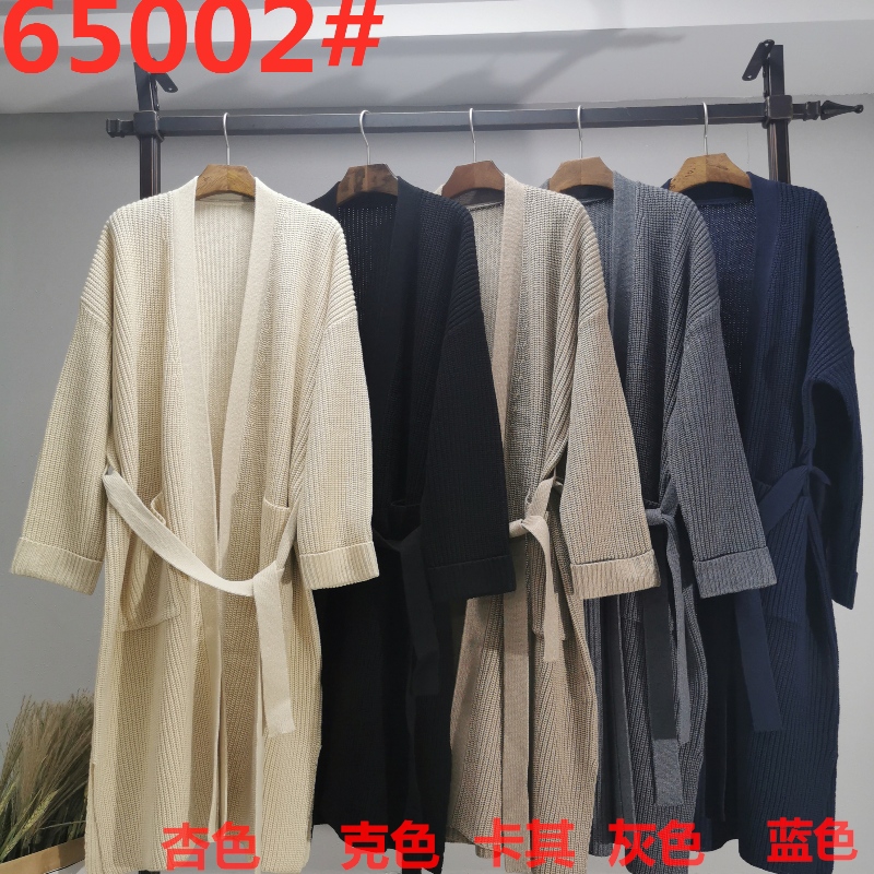 Loose, stylish and casual Australian wool cardigan65002#
