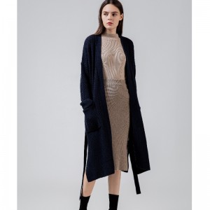 Loose, stylish and casual Australian wool cardigan65003#