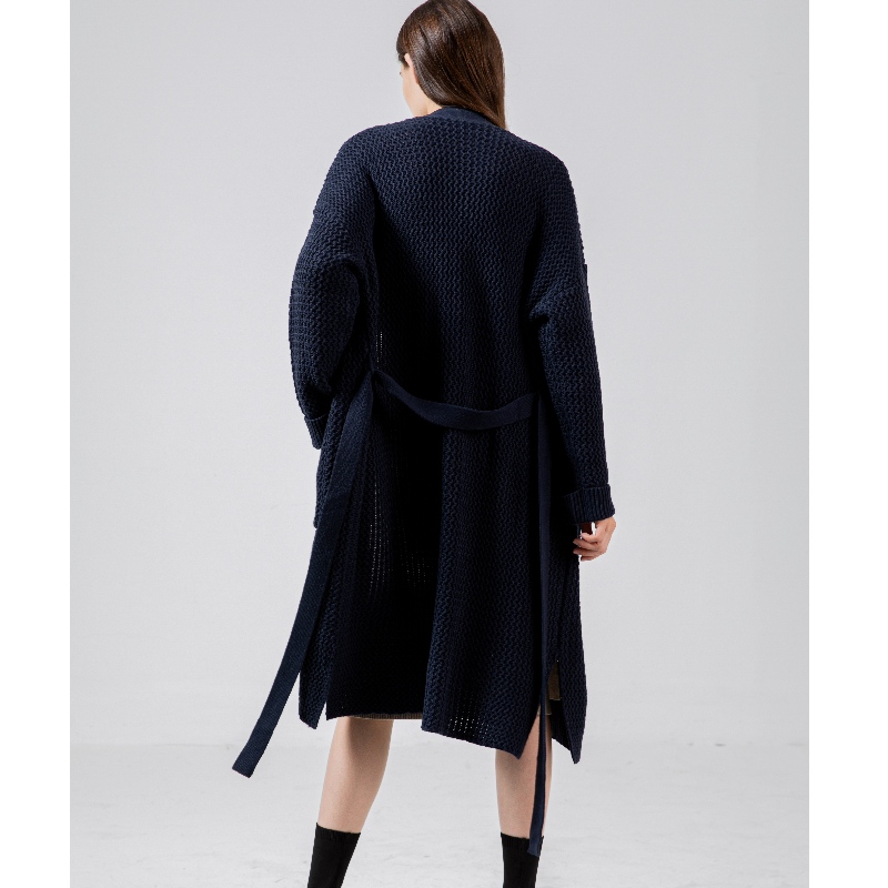 Loose, stylish and casual Australian wool cardigan65003#
