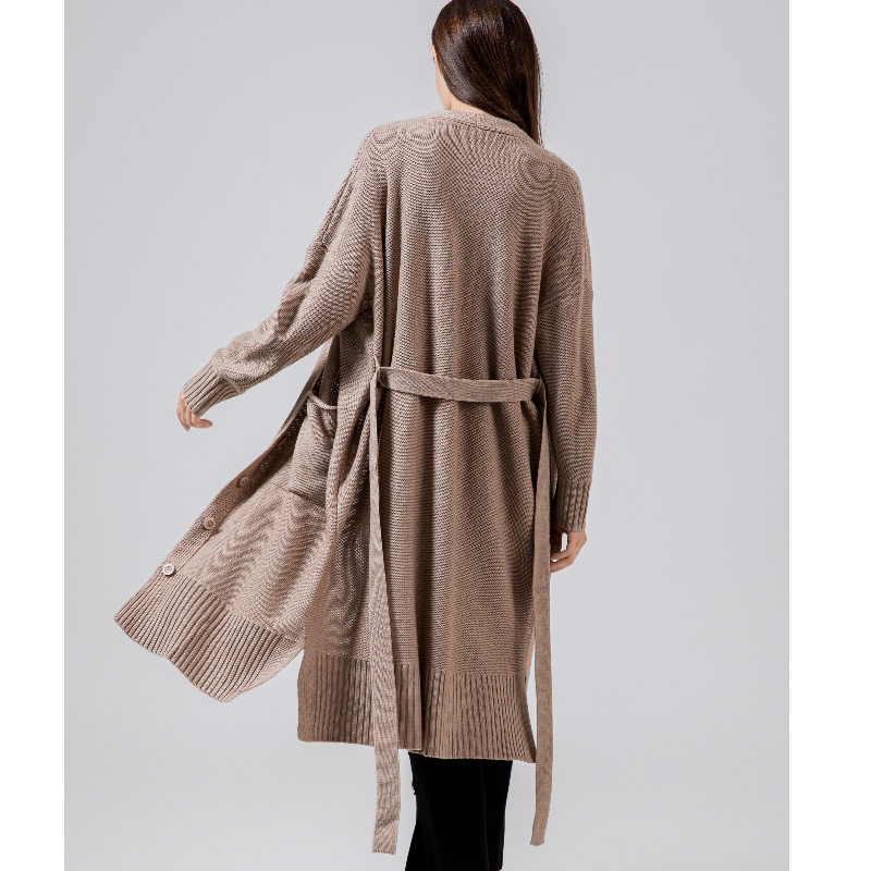 Loose, stylish and casual Australian wool cardigan65005#